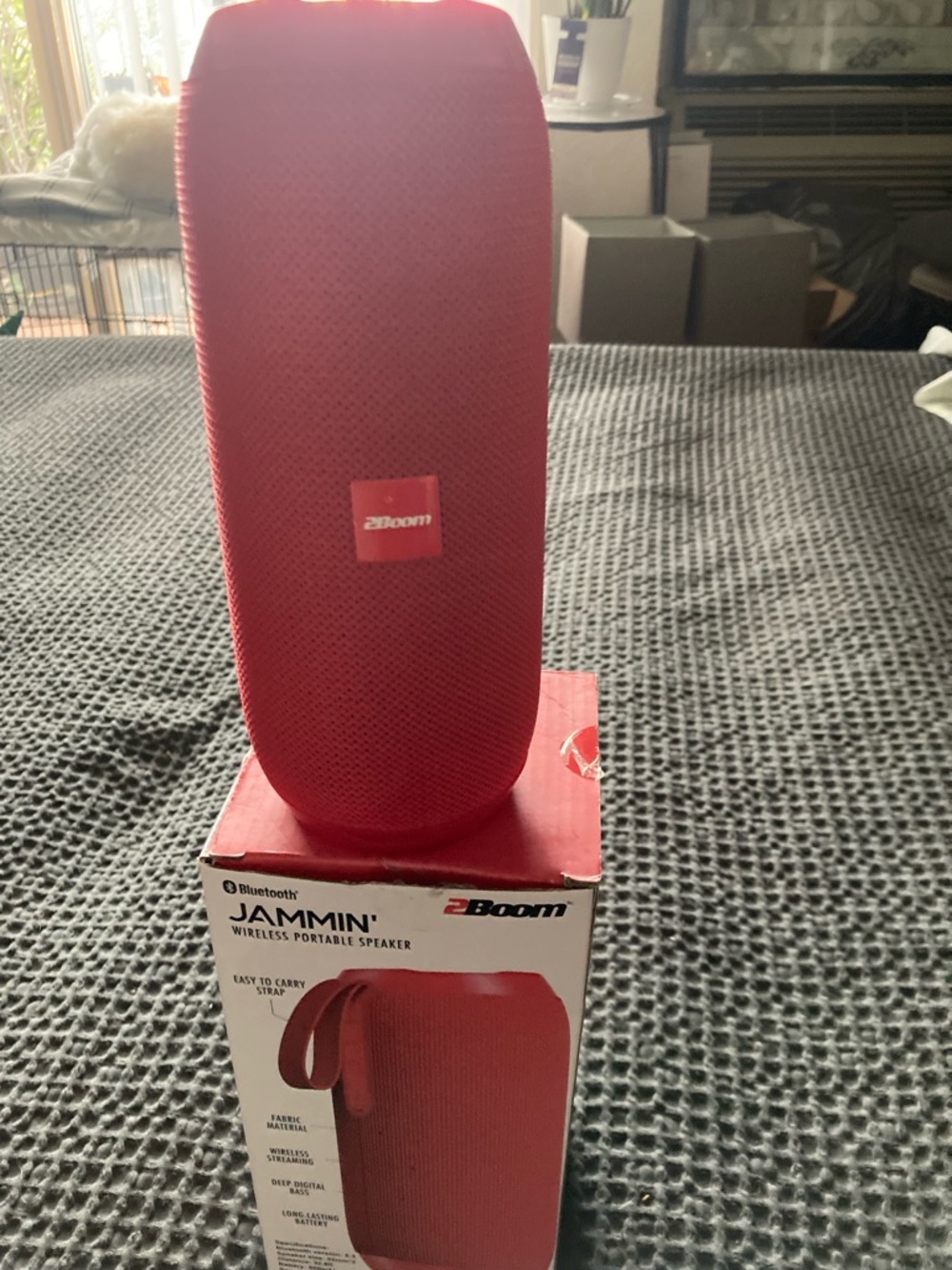 Jammin' Wireless Portable Bluetooth Speaker - Red